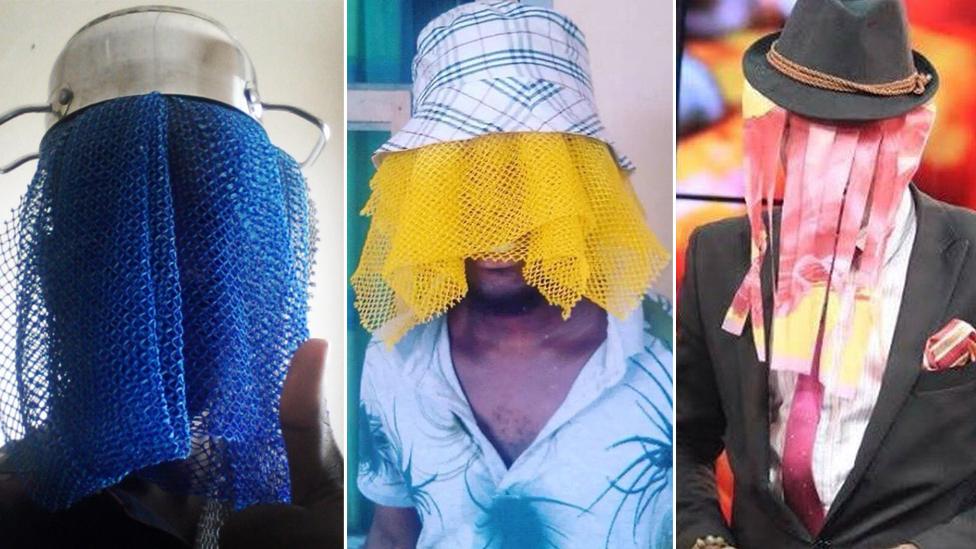 People dressing up as Anas Aremeyaw Anas