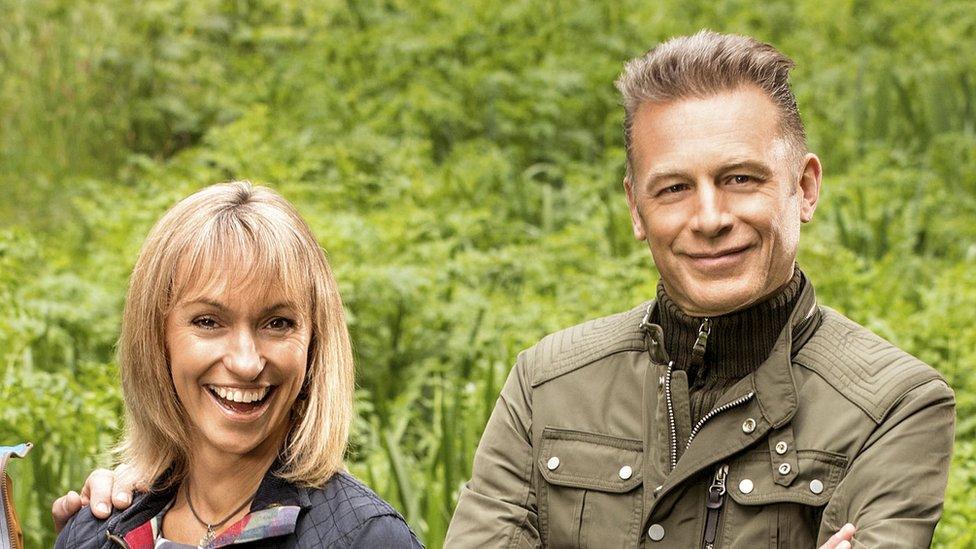 Michaela Strachan and Chris Packham