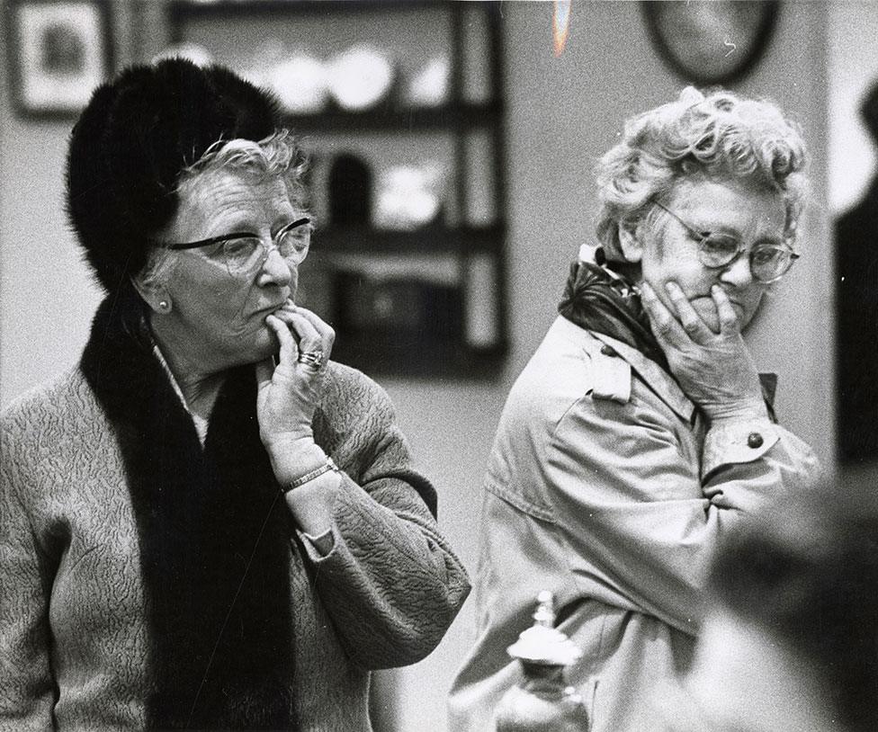 Two women shopping