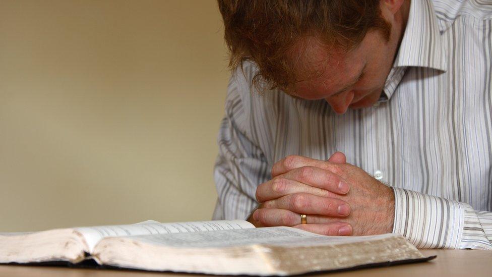 Man praying