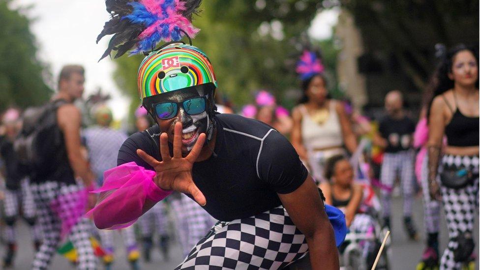 Notting Hill Carnival goers