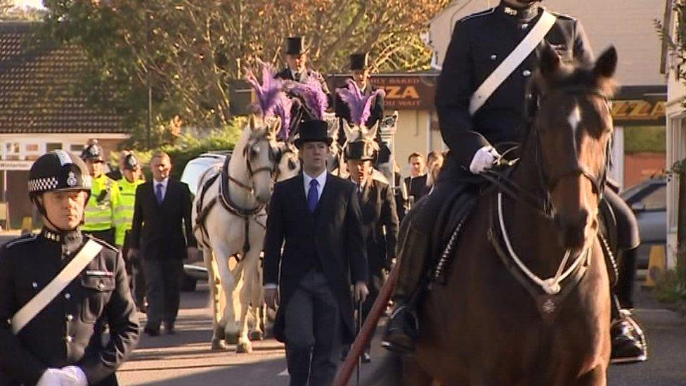 Hannah Witheridge's funeral, Hemsby