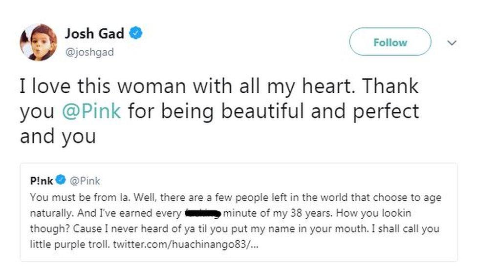 Josh Gad's tweet