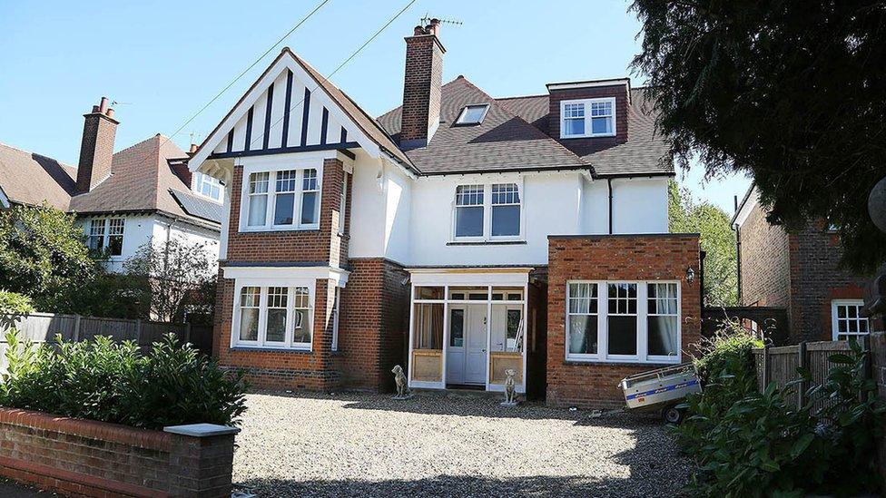 The McGrath's home in Clarence Road, St Albans