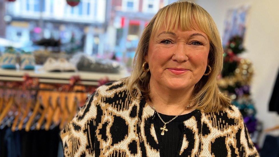 Melanie Hammond, chief officer at Citizens Advice Tendring, standing in a charity shop.