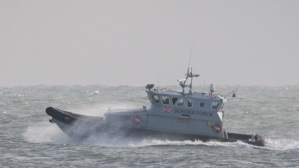 Border Force patrol boat on previous mission