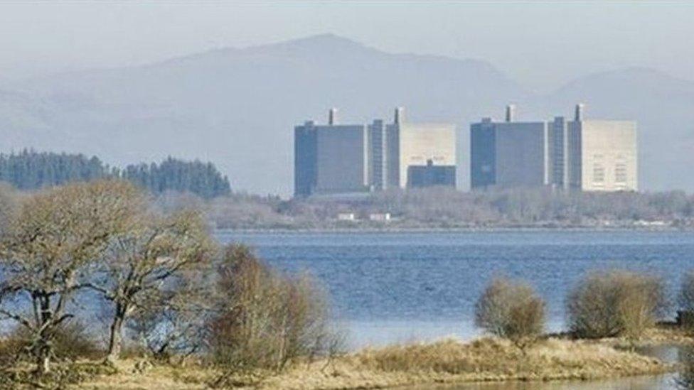 The decommissioned power station at Trawsfynydd