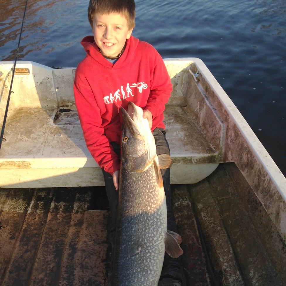 Thomas with the 4ft pike