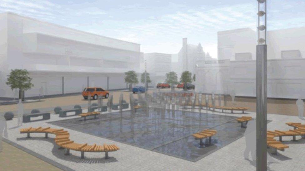 Artist's impression of Dover Market Square renovations