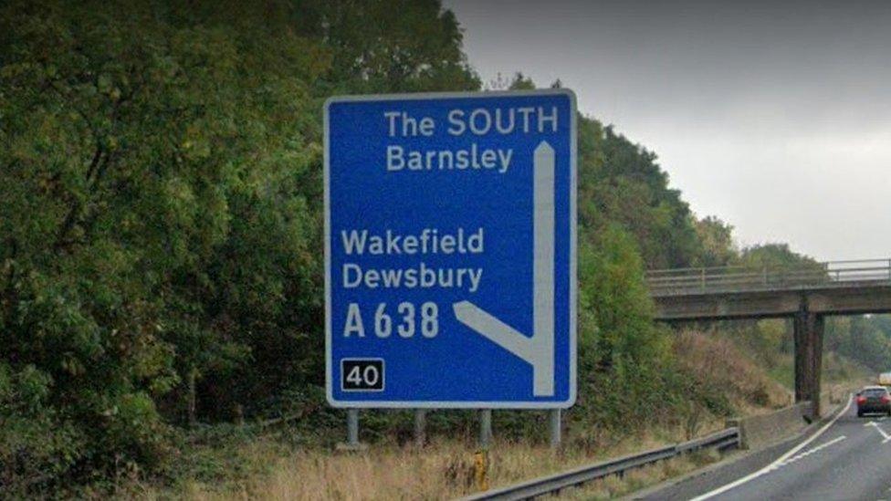 Sign on the M1