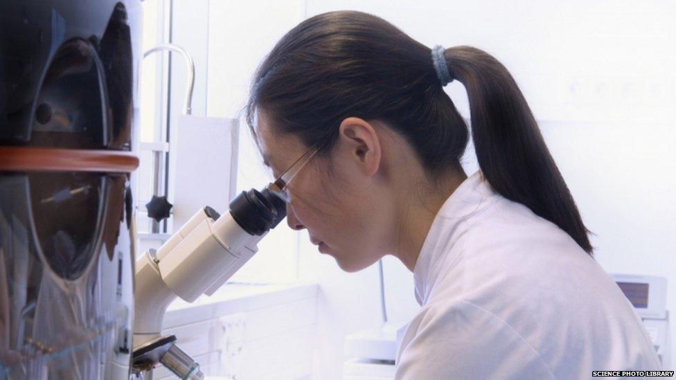 Woman in lab