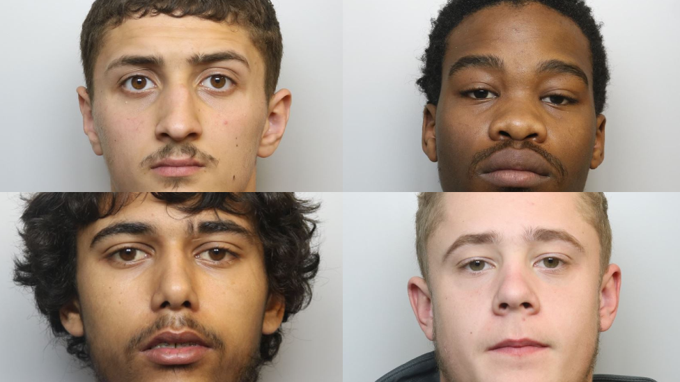 Four of the six people who were sentenced for their involvement in a county lines drug network