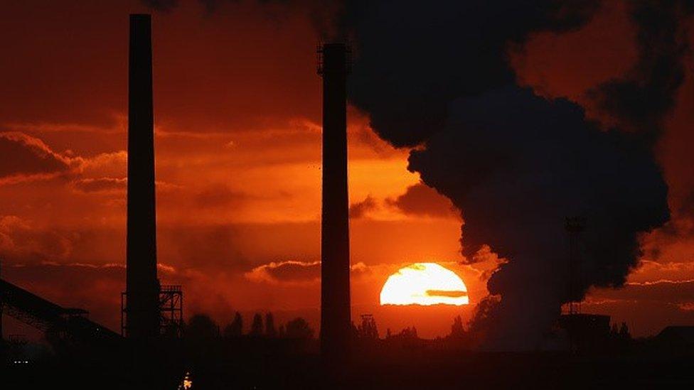 Tata Steel plant in Scunthorpe