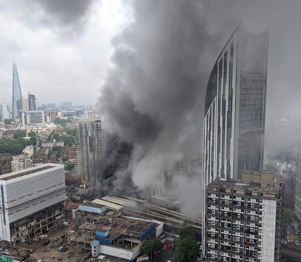 Elephant and Castle fire