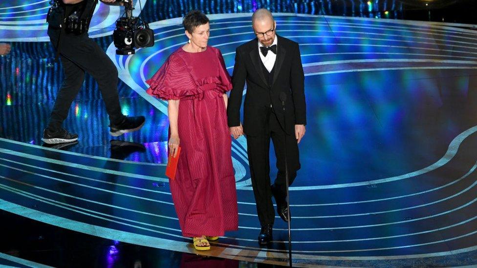 Frances McDormand wore bright yellow Birkenstocks to the 2019 Academy Awards