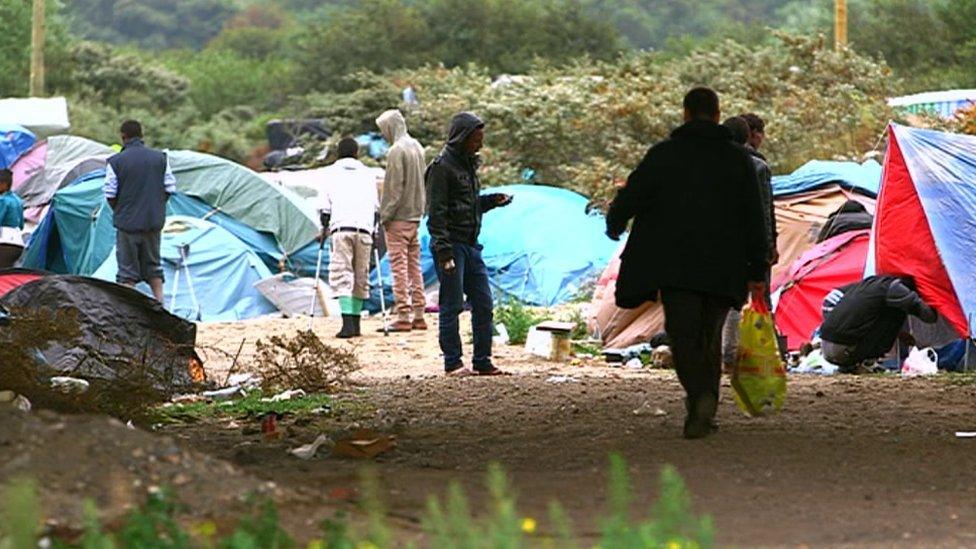 The Jungle camp at Calais