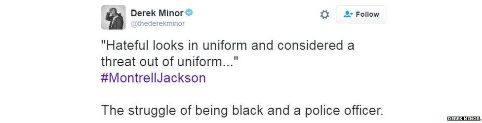 Tweet quoting Montrell Jackson