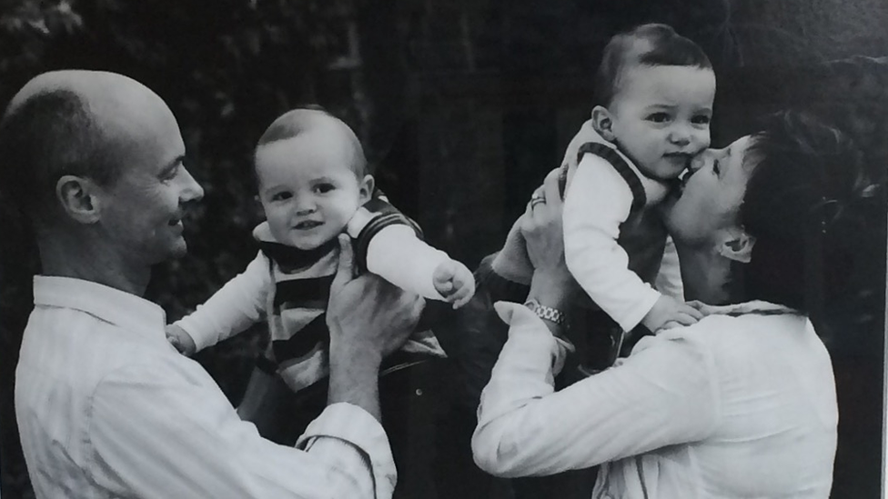 Richard and Adele Hanna with children