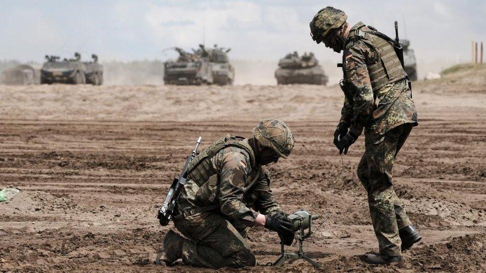 German troops training in Lithuania, 26 Jun 23