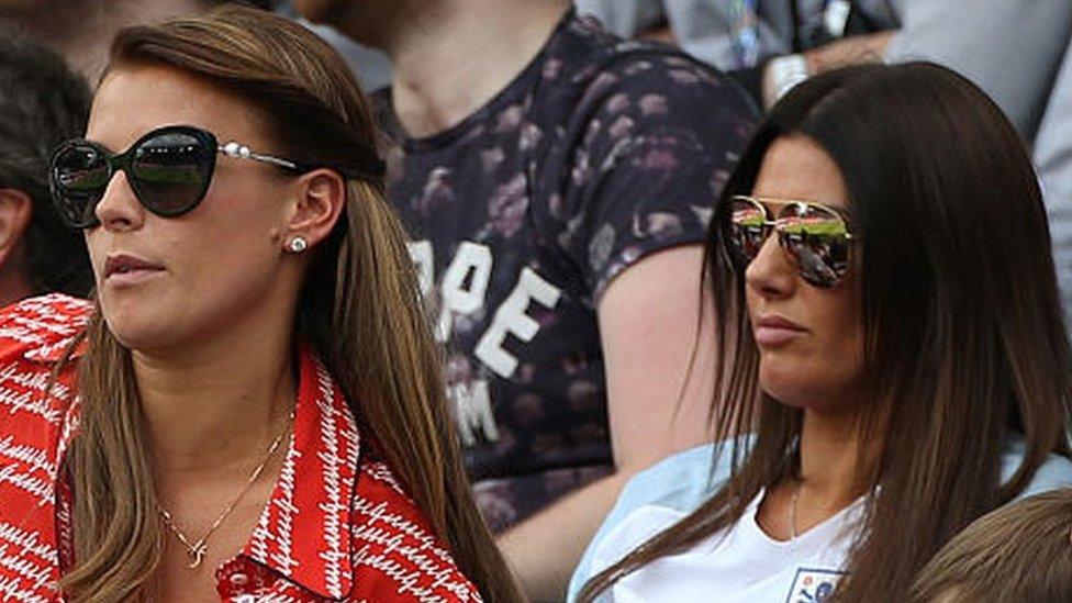 Coleen Rooney [L] and Rebekah Vardy