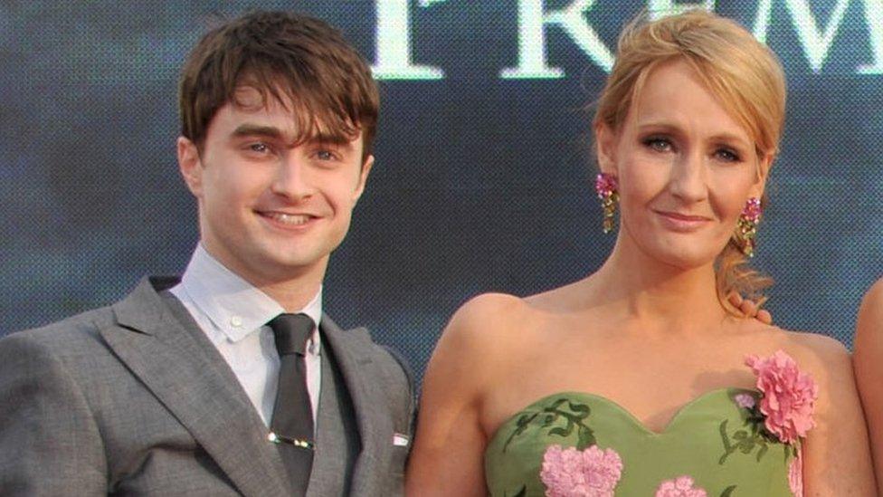 Daniel Radcliffe and JK Rowling