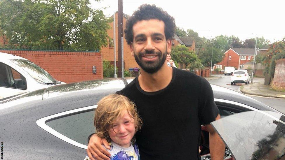 Mohamed salah and fan