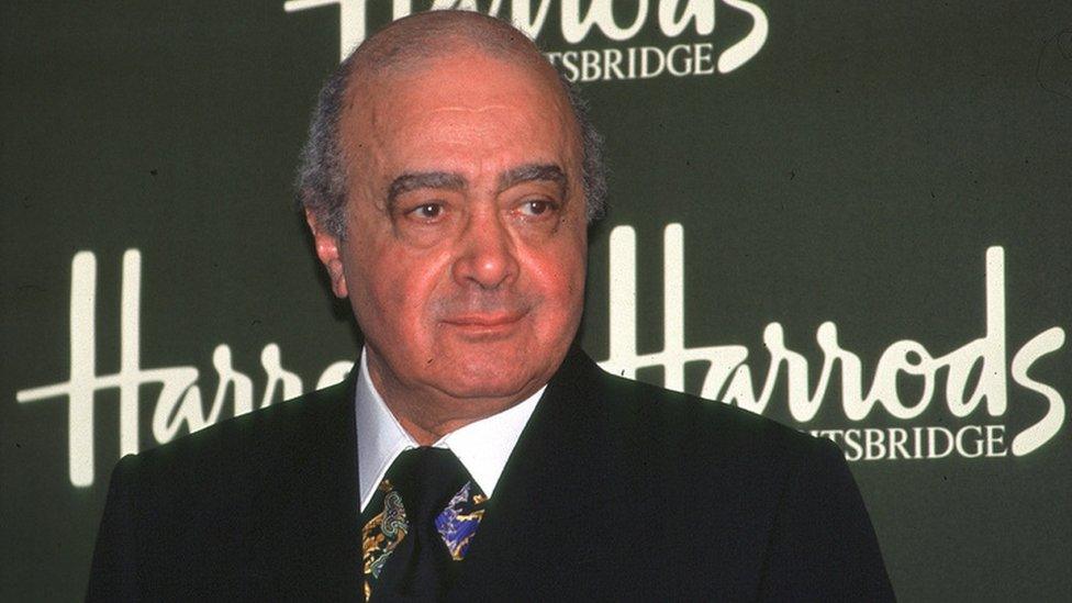 Mr Al Fayed, at the 1999 opening of Harrods sale