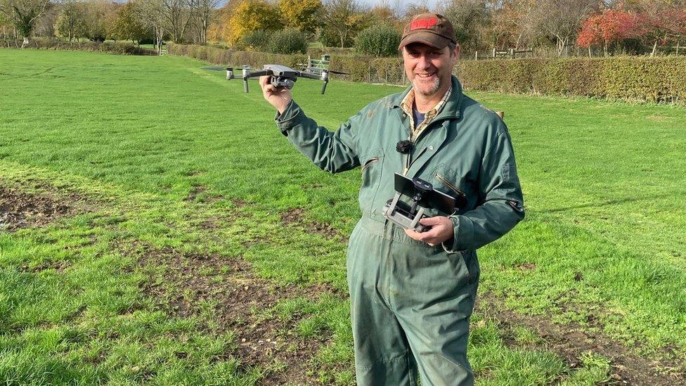 Ian Pullen and his drone