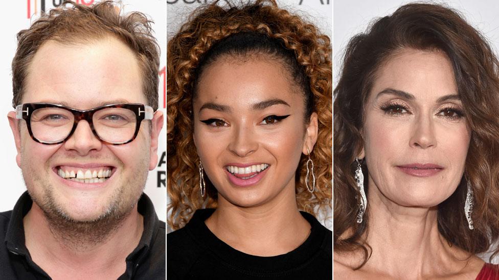 Alan Carr, Ella Eyre and Teri Hatcher