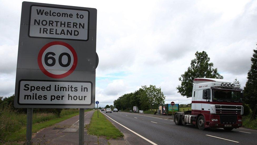 The border between the Republic of Ireland and Northern Ireland in Donegal, 29 March 2017