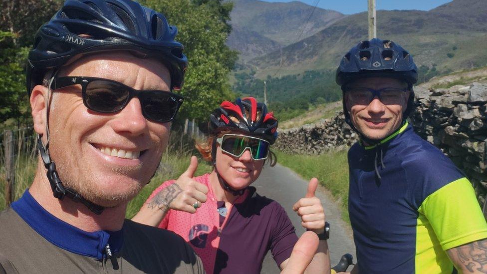 Ben Richards (left), Emily Letch (centre) and Joe Richards (right)