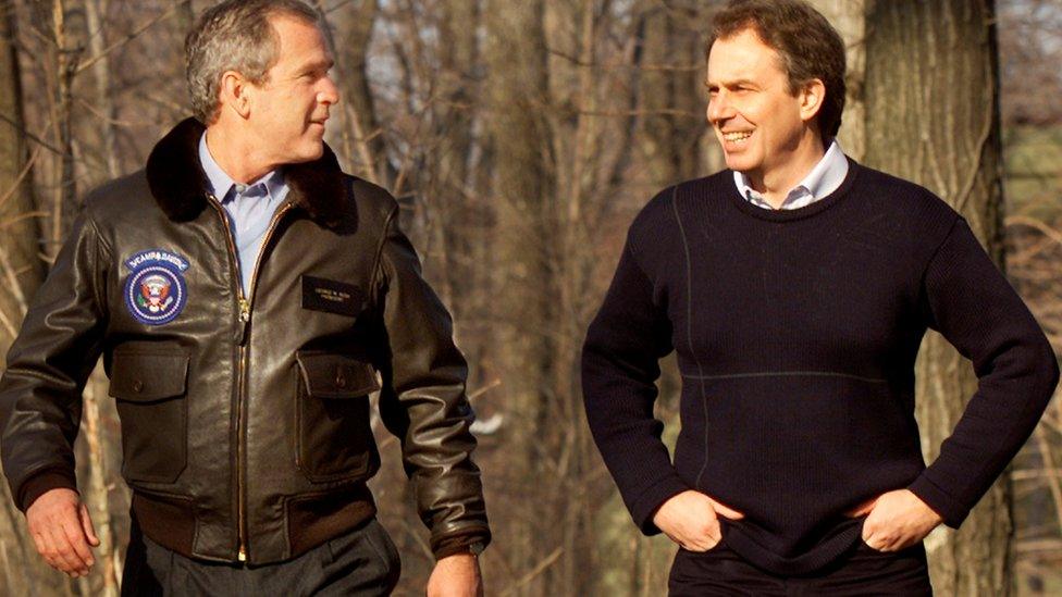 George W Bush and Tony Blair