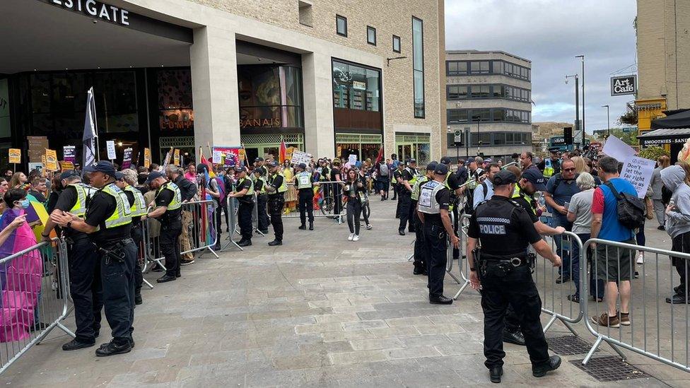 Library protests