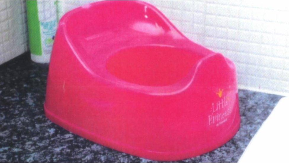 Pink potty