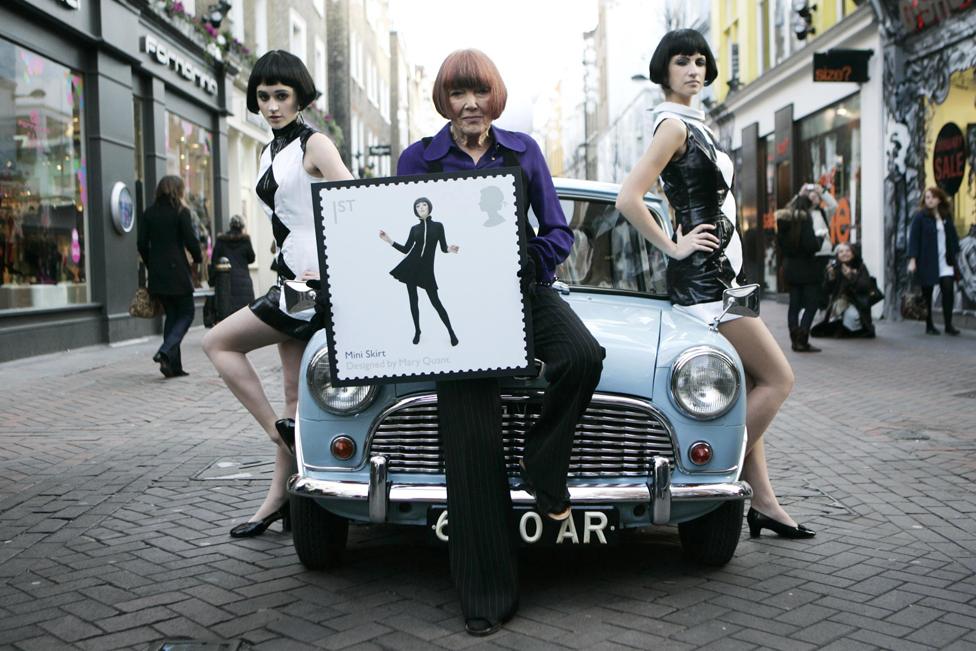 Mary Quant pictured in Carnaby Street, 2009