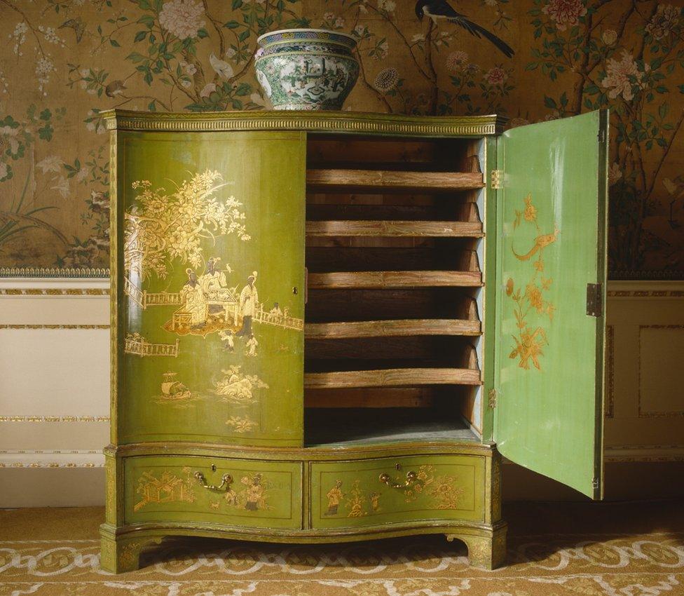 Chinese cabinet at Nostell Priory