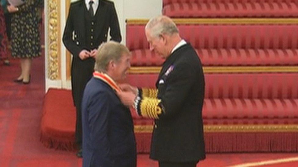 Sir Kenneth Dalglish and Prince Charles