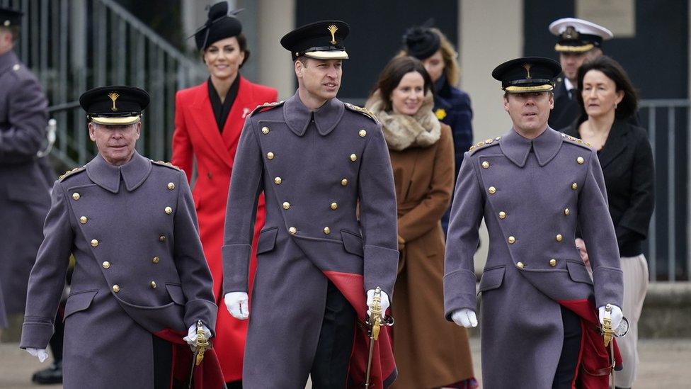 The Prince of Wales at Combermere Barracks