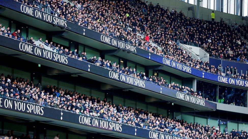 Fans at White Hart Lane