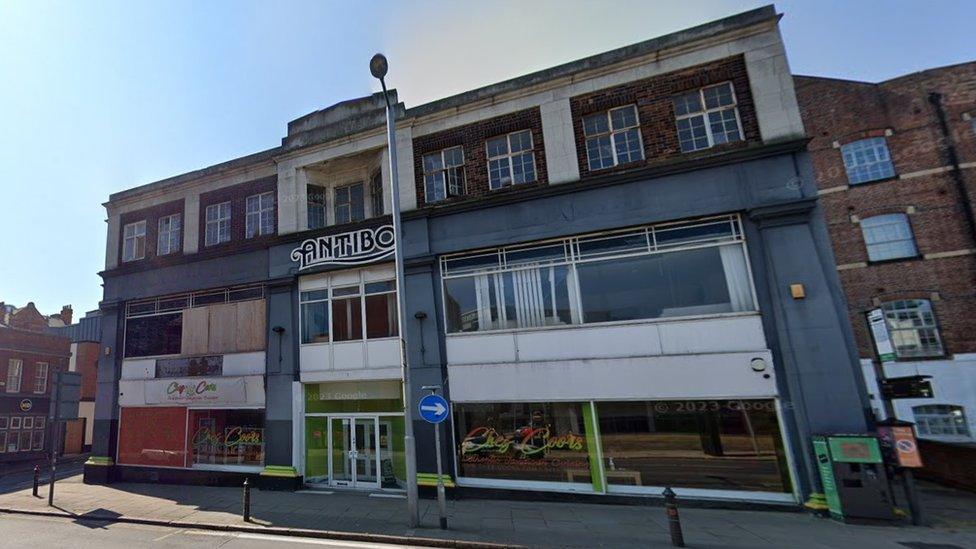 Former Antibo restaurant, on Lower Parliament Street, Nottingham