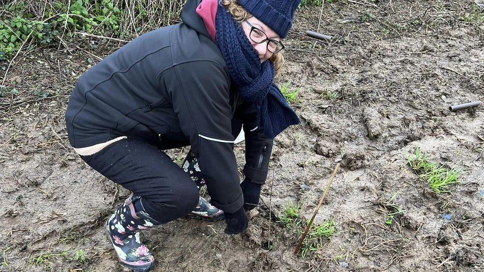 Tree planting at Woolacombe