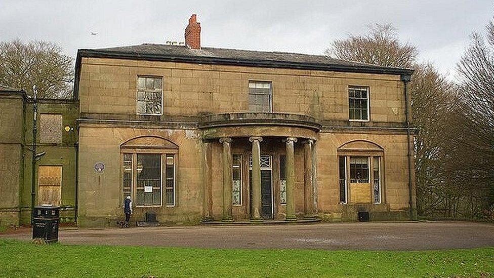 Exterior of Woodbank Hall