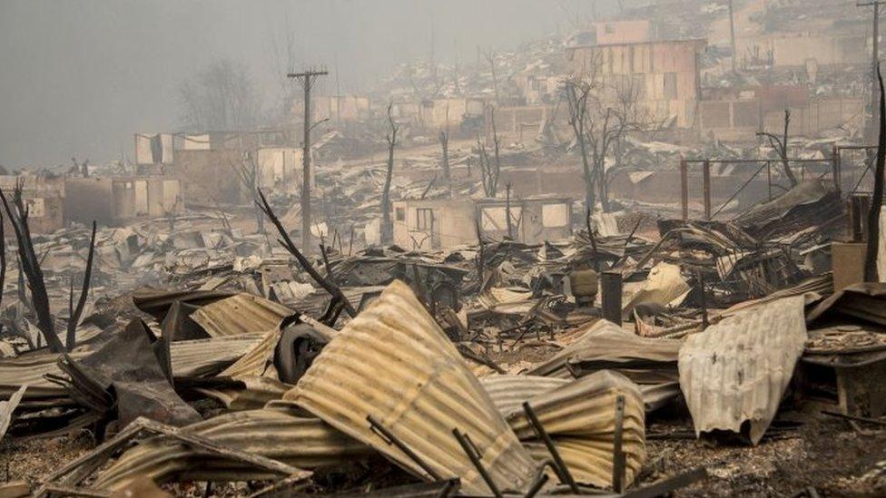 Santa Olga, 240 kilometres south of Santiago, on January 26, 2017