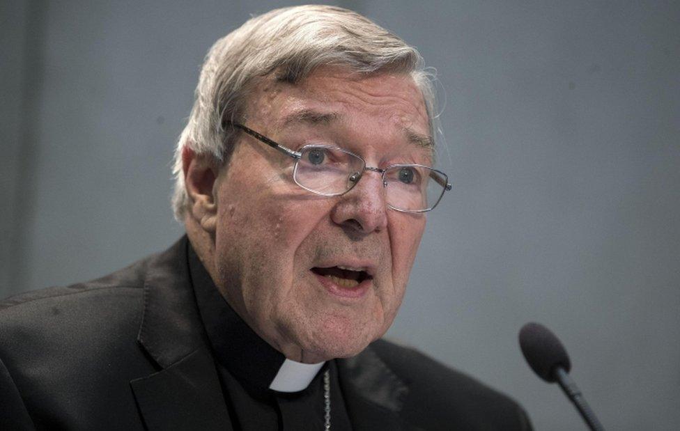 Australian Cardinal George Pell speaks to members of the media at the Vatican on 29 June 2017.