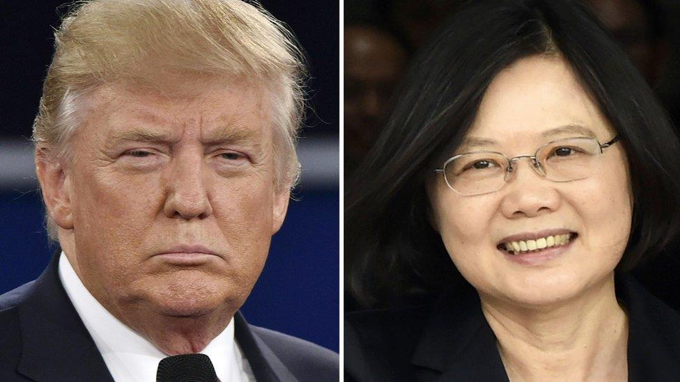 Trump and Taiwan's President Tsai Ing-wen