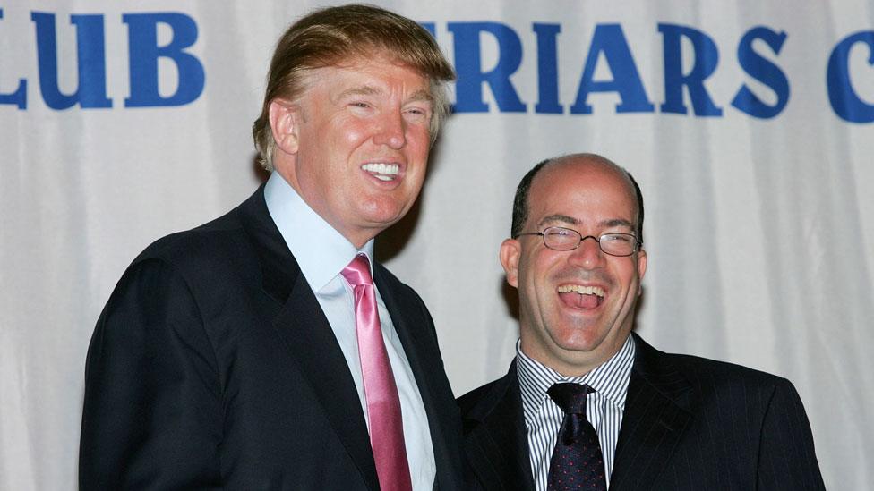 Donald Trump with Jeff Zucker in 2004