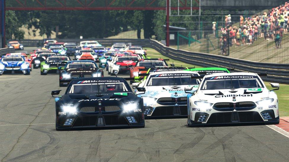 The BMW Sim 120 Cup race in virtual Sao Paulo