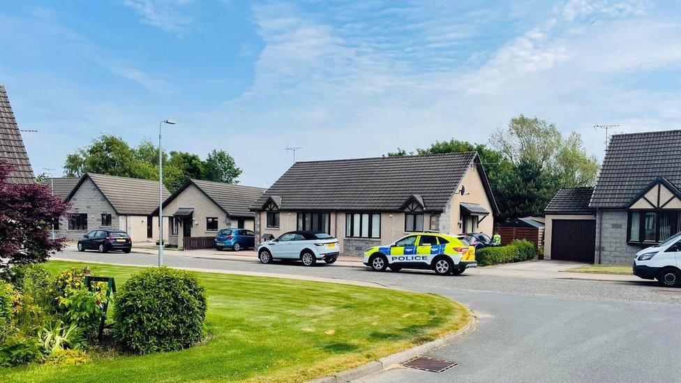 Police at Leslie Crescent