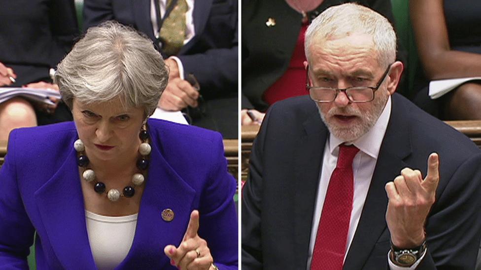 Theresa May and Jeremy Corbyn