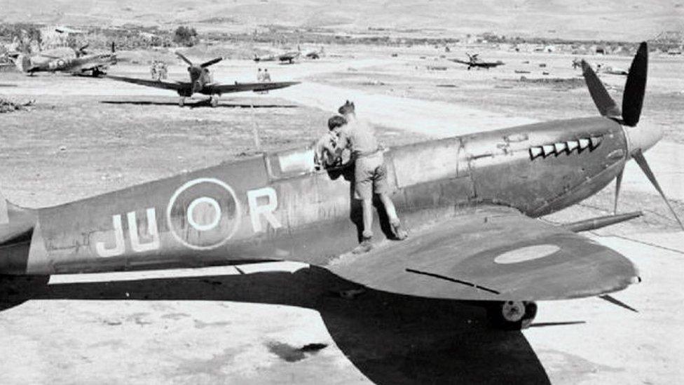 A Spitfire from 111 Squadron